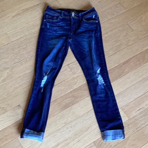 Indigo Rein Jeans Nwt Indigo Rein Mid Rise Narrow Leg Above Ankle